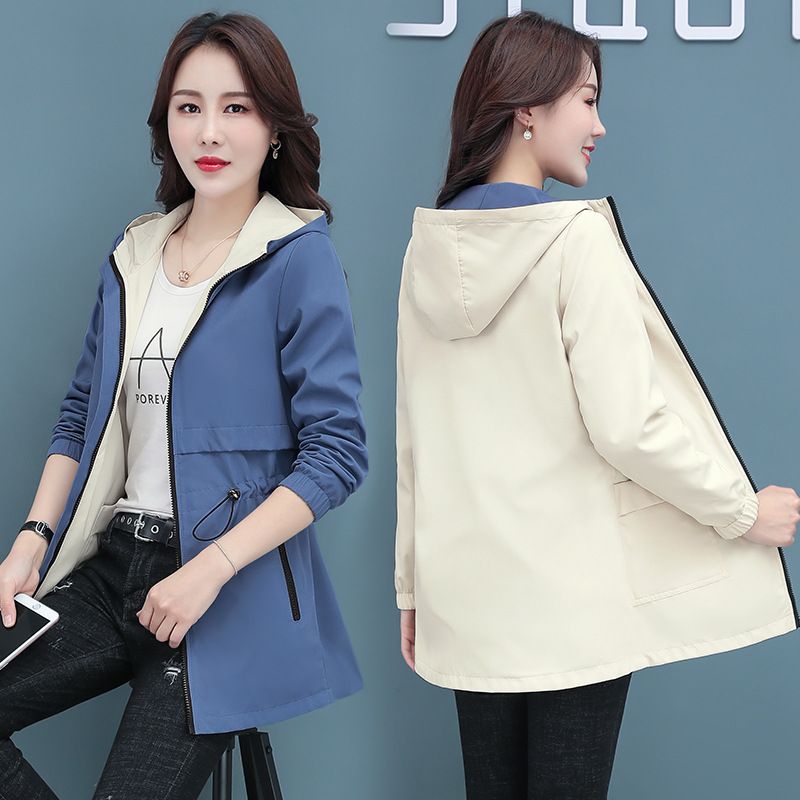 Manteau pour femme au printemps et en automne, nouveau style, usure double face, taille cintrée, effet amincissant, moyen à long_voghion.com