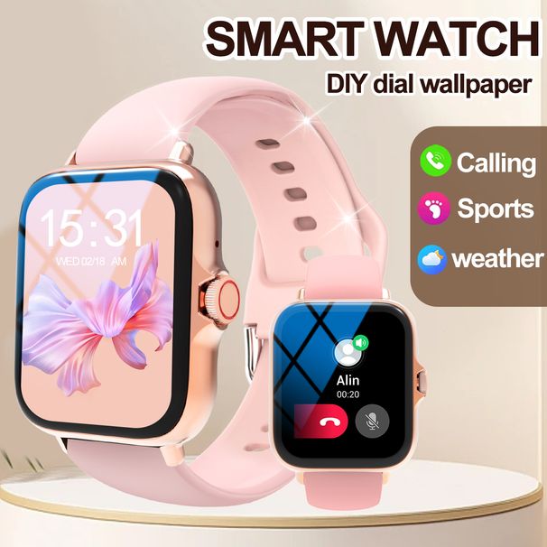 Smartwatch met meerdere sportmodi, kan oproepen beantwoorden, berichtherinneringen, compatibel met Android en iPhone_voghion.com