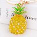 Porte-clés créatif en résine ananas, version coréenne, pour femmes, accessoires de sac, petit cadeau, pendentif exquis pour voiture_voghion.com