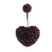 Piercing all'ombelico con anello a forma di cuore Shambhala con diamanti, esclusivo per e-commerce transfrontaliero_voghion.com