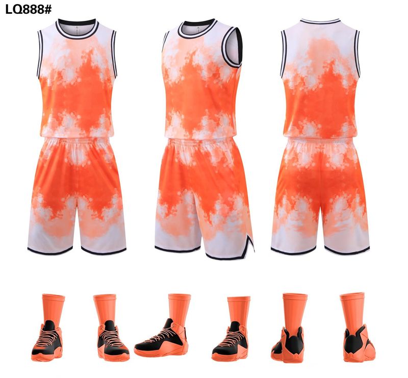 Basketball set, male student competition team uniform training vest, large size, personalized colorful trend jersey_voghion.com