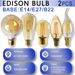 2 Stück E27 B22 Retro Edison LED-Glühbirne AC220V-240V A60 G125 6W 8W Glasbirne Vintage-Globelampe_voghion.com