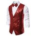2024 Men's Stage Performance Dress Small Sequin Male Studio Host Singer Master Vest_voghion.com