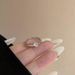 Smart Planet Ring For Women, Light Luxury Rotatable Zircon Ring, Sweet And Personalized Adjustable Accessory_voghion.com