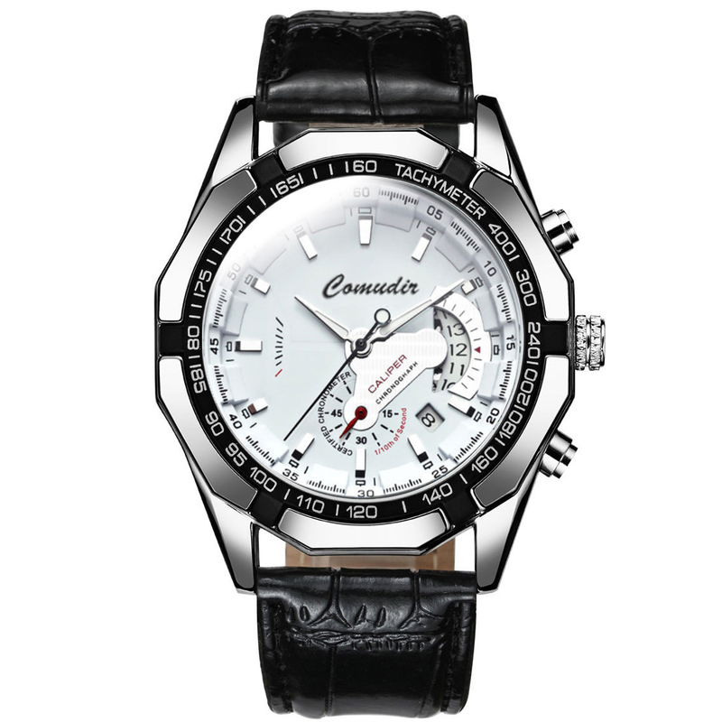 Automatic Movement Watch Men's Non-mechanical Watch Hollow Calendar Waterproof Luminous Fine Steel Belt Simple_voghion.com