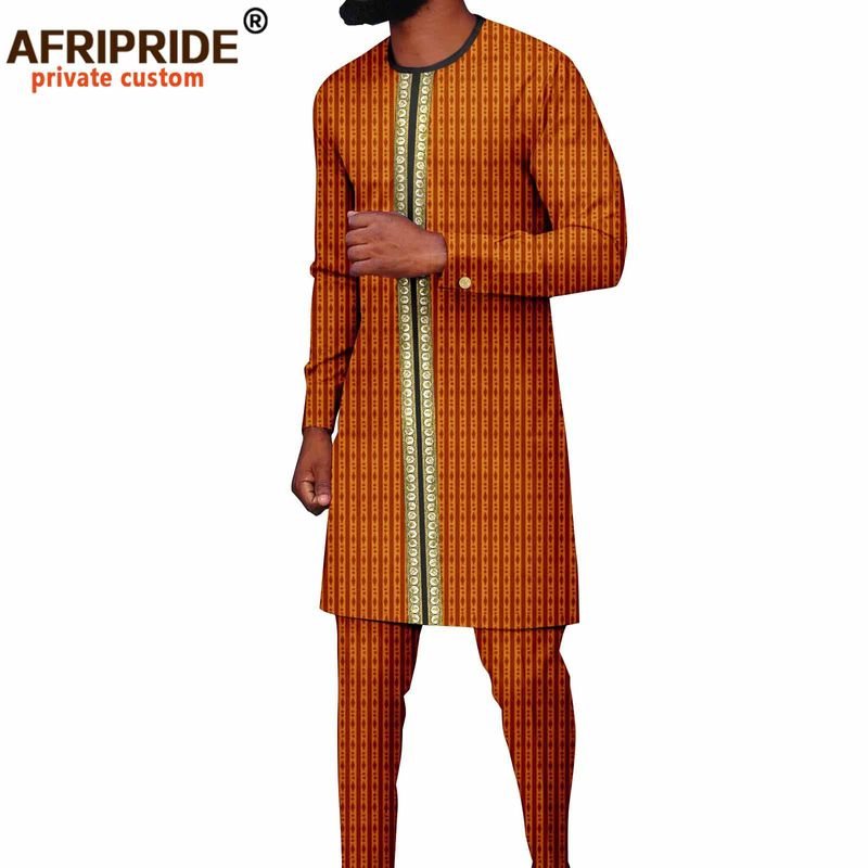 Men's clothing African national printing batik cotton men's casual set_voghion.com