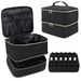 Organizer per smalto a doppio strato - Custodia portatile per 30 flaconi (borsa per il trucco compatta e adatta ai viaggi)_voghion.com