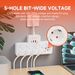 EU AC Independent Switch Wall Mounted Power Strip European Standard Plug Socket Network Filter With USB C Charging_voghion.com