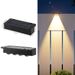 Solar Step Lights Outdoor, Auto On/Off Wall Lights For Stairs, Garden, Patio, Pathway - Waterproof LED Deck Lighting (White/Warm Light)_voghion.com