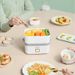 Double-Layer Electric Egg Cooker, Timed Egg Cooker, Automatic Steamer, Egg Pudding Maker, Food Warmer, Breakfast Machine_voghion.com