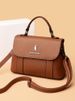 Neue 2022 Weiches Leder Einfache Textur Crossbody Schulterhandtasche High-End-Mode Damentasche_voghion.com