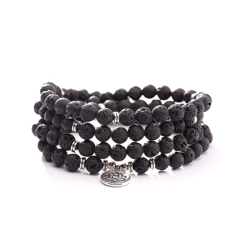 Collana con ciondolo a forma di albero della vita, 8 mm, 108 perline, braccialetto multi-cerchio con loto, catena per maglioni_voghion.com