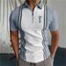 Men's 3D Polo Shirt Zipper Short-Sleeved Lapel Pullover Casual Men's Clothing_voghion.com