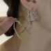 Orecchini a forma di cuore in metallo con croce di alta qualità, design di nicchia, per donna, borchie in argento puro, nuovi gioielli alla moda per le orecchie del 2023_voghion.com