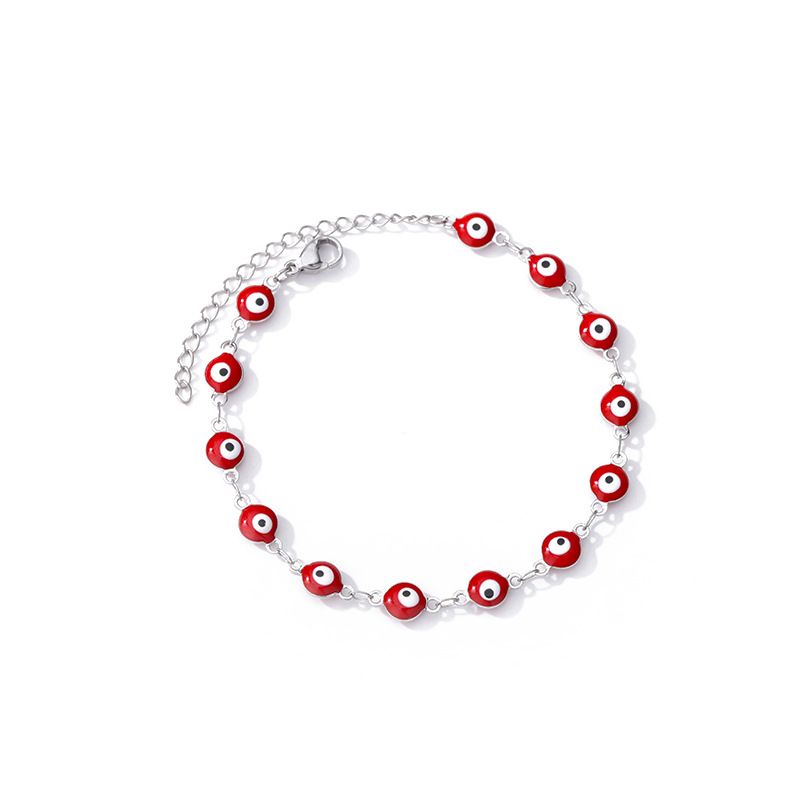 Braccialetto geometrico semplice per uomo e donna New Devil's, con occhio blu_voghion.com