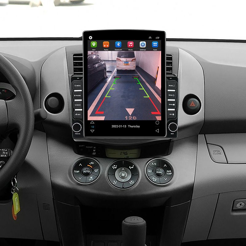 Suitable for Toyota RAV4 vertical screen car navigation system Android large screen 9.7 inch reversing image central control display_voghion.com