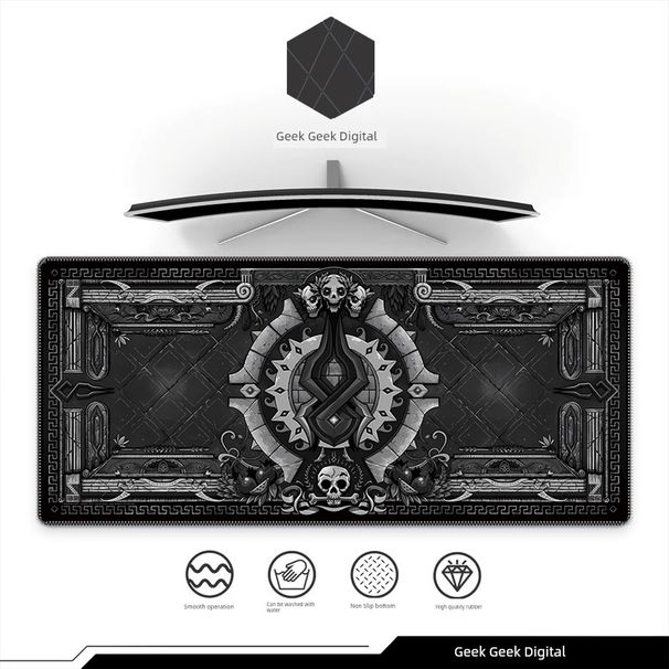 Unbeatable Quality Table Mat Waterproof Mouse Pad Extra Large Thickened Stain-Resistant Cool Men Product Hades Deskmat_voghion.com