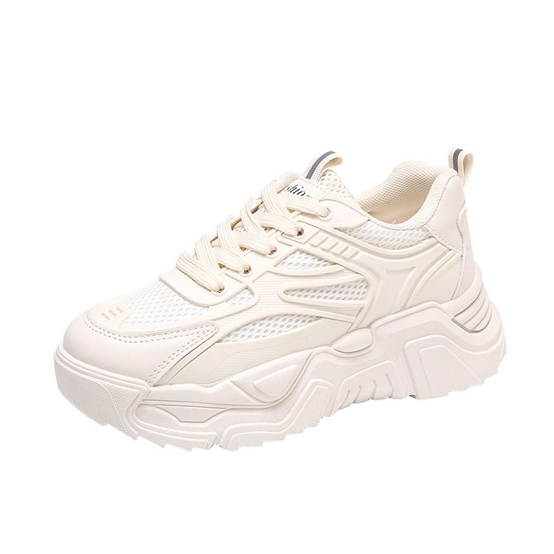 Women's Daddy Shoes For Women New Casual Sports Shoes Comfortable Running All Match White Shoes_voghion.com