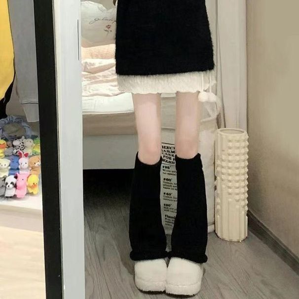 Calcetines japoneses de pierna ancha Y2K, cálidos, para otoño e invierno, para niña, estilo Lolita_voghion.com