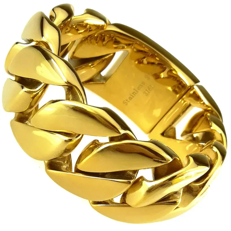 32mm Heavy Weight Stainless Steel Bracelet - Stylish and Durable Men's Fashion Accessory_voghion.com