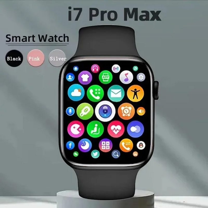 New Original I7 Pro Max IWO Smartwatch Phone Call Custom Face Sport Waterproof Man Women Smart Watch Series 7 For Apple_voghion.com