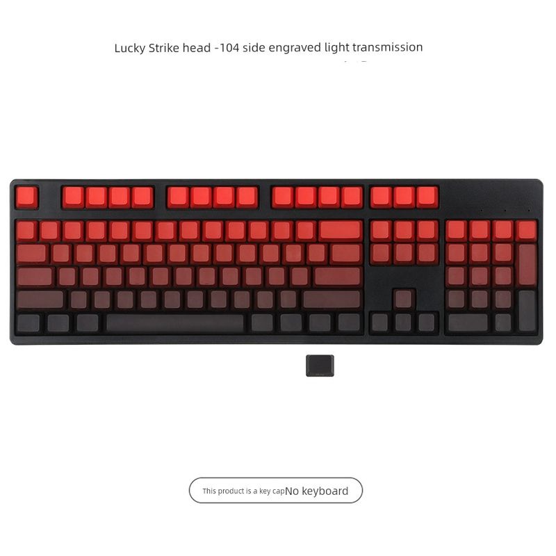 Opportunity Knocks PBT Transparent Customized Nical Keyboard_voghion.com