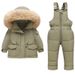Mother & Kids Winter Baby Snowsuit Set With Detachable Hood & Adjustable Leg Openings – Soft Polyester Outerwear For Toddlers 1-5 Years (80-110cm)_voghion.com