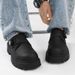 Voyage Derby For Thick Sole Height Increasing Leather Spiral Buckle Men Black Chunky Shoes 2025 Spring_voghion.com
