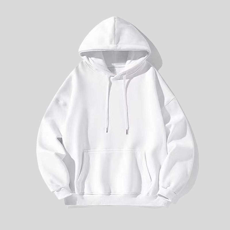 Herrenbekleidung Silberfuchs-Samt Herbst und Winter Hong Kong-Stil Liebesdruck Kapuzenpullover Männer und Frauen lockerer Trend Ins All Match Lazy Top_voghion.com