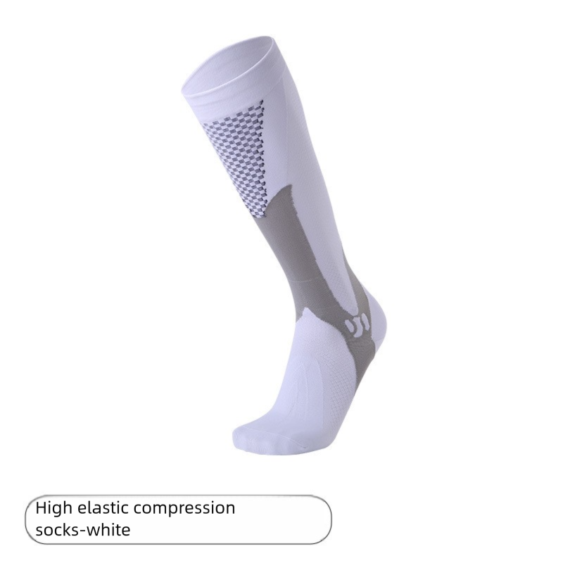 Calzini a compressione lunghi per adulti, da uomo e da donna, per maratona, corsa, escursionismo, polpaccio, Mingjun_voghion.com