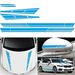 Waist line sticker Side skirt stripe machine cover rearview mirror whole car patterned sticker Racing car modification_voghion.com