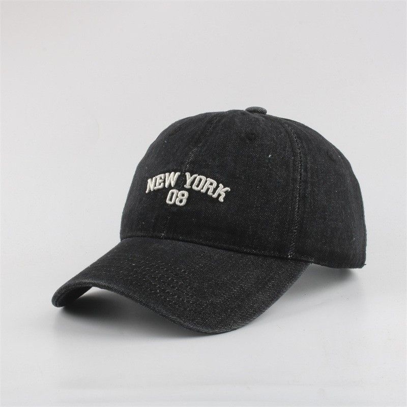 Cowboy Hat Fashion Shaving Old Baseball Cap Letter Embroidery Women's Outdoor Sunshade Sunscreen Hat_voghion.com