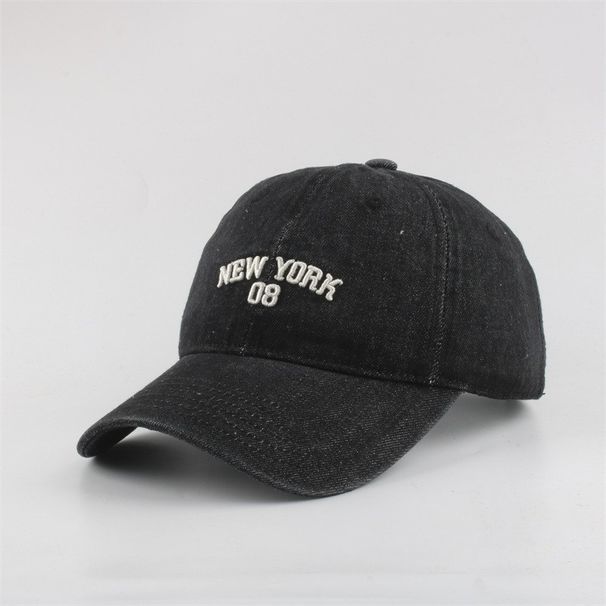 Cowboy Hat Fashion Shaving Old Baseball Cap Letter Embroidery Women's Outdoor Sunshade Sunscreen Hat_voghion.com