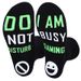 Tweekleurige mid-tube vloer sokken zool Engelse letter antislip klevende casual game sokken_voghion.com