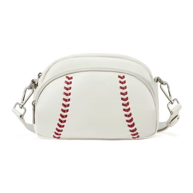Borsa a tracolla da baseball da donna - Piccola borsa in pelle vegana, borsa a tracolla per mamma di softball_voghion.com
