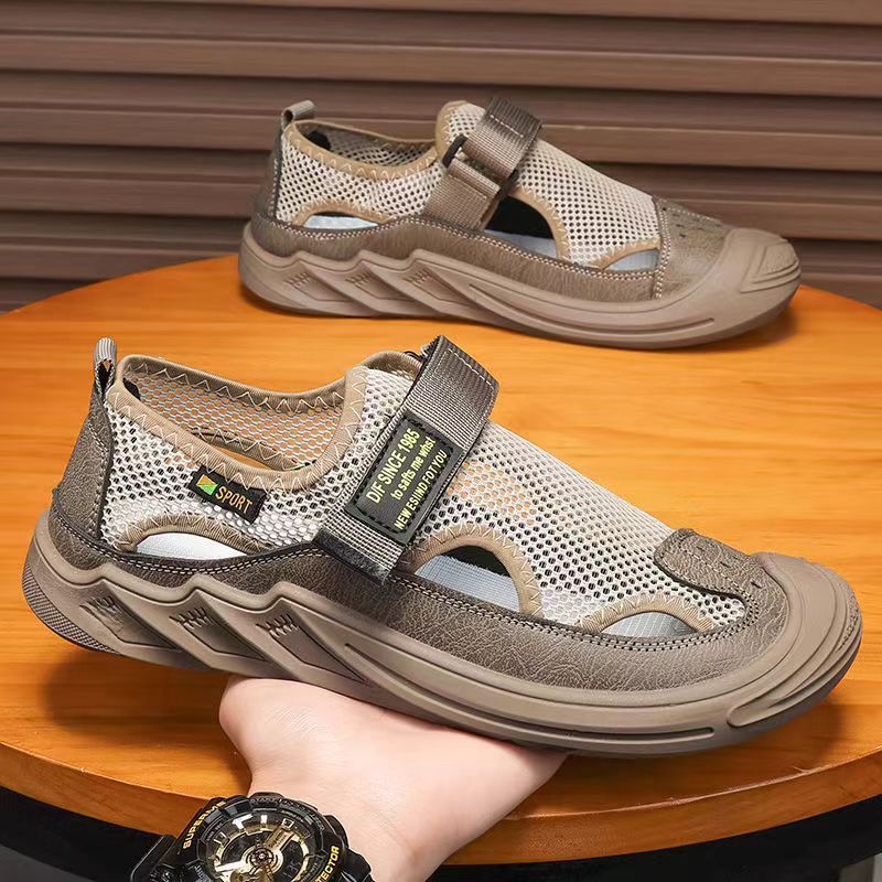 Men’s Shoes Men's summer new hollow breathable sandals for men driving soft sole dad casual sandals for men_voghion.com