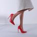 New Ultra-high Slim Heel 12.5cm Hate Sky High Women's Shoes 43 Nightclub Shallow Mouth T-Shoes Large Size 47_voghion.com