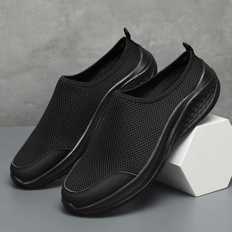 Herren Pantoletten Fashion 47 Mesh 48 Sommer Sport Halbschuhe Slip-On Weiche Sohle Flach Große Größe Freizeitschuhe_voghion.com