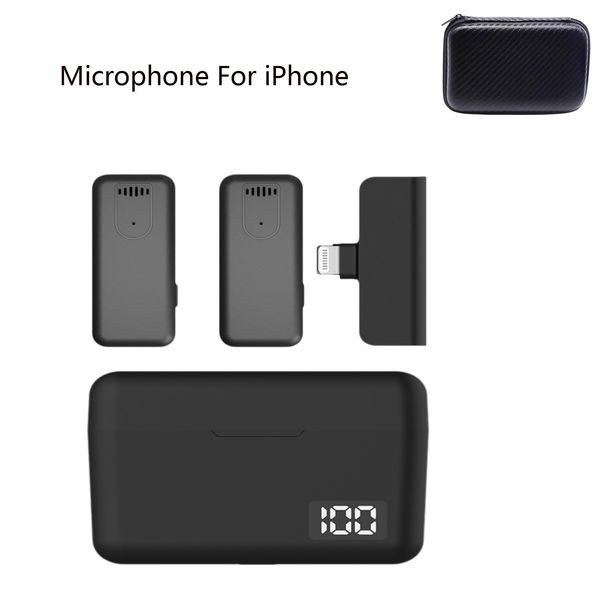 JOCEEY Ansteckmikrofon kabellos für iPhone, iPad – Kabelloses omnidirektionales Kondensator-Aufnahmemikrofon für Interview-Videos_voghion.com