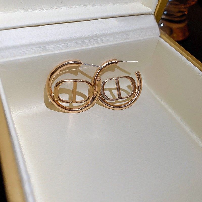 Orecchini a cerchio in metallo argentato, stile minimalista coreano, eleganti e semplici, intrecciati, di alta qualità, per donna_voghion.com