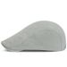 Solid color women's spring/summer minimalist duckbill cap with adjustable size, fashionable canvas, breathable men's_voghion.com