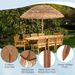 6.5 Feet Thatched Tiki Umbrella With Foldable Stand Push Button Tilt_voghion.com