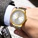 Men's Stainless Steel Quartz Watch With Date Display, Water Resistant, Luminous Hands, And Business Casual Style Calendar Business Watch_voghion.com