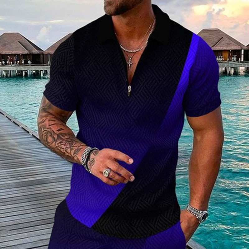 Herrenhemd Kurzarm Polo Neue Sommer Street Casual Fashion Herren Top_voghion.com