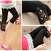 Lace leggings for women, thin summer elastic slimming tights, three quarter pants for wearing inside and outside_voghion.com
