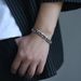 Bracciale cubano in argento tibetano wz875, stile spesso, da uomo, alla moda, audace, di nicchia, punk, moda hip hop_voghion.com