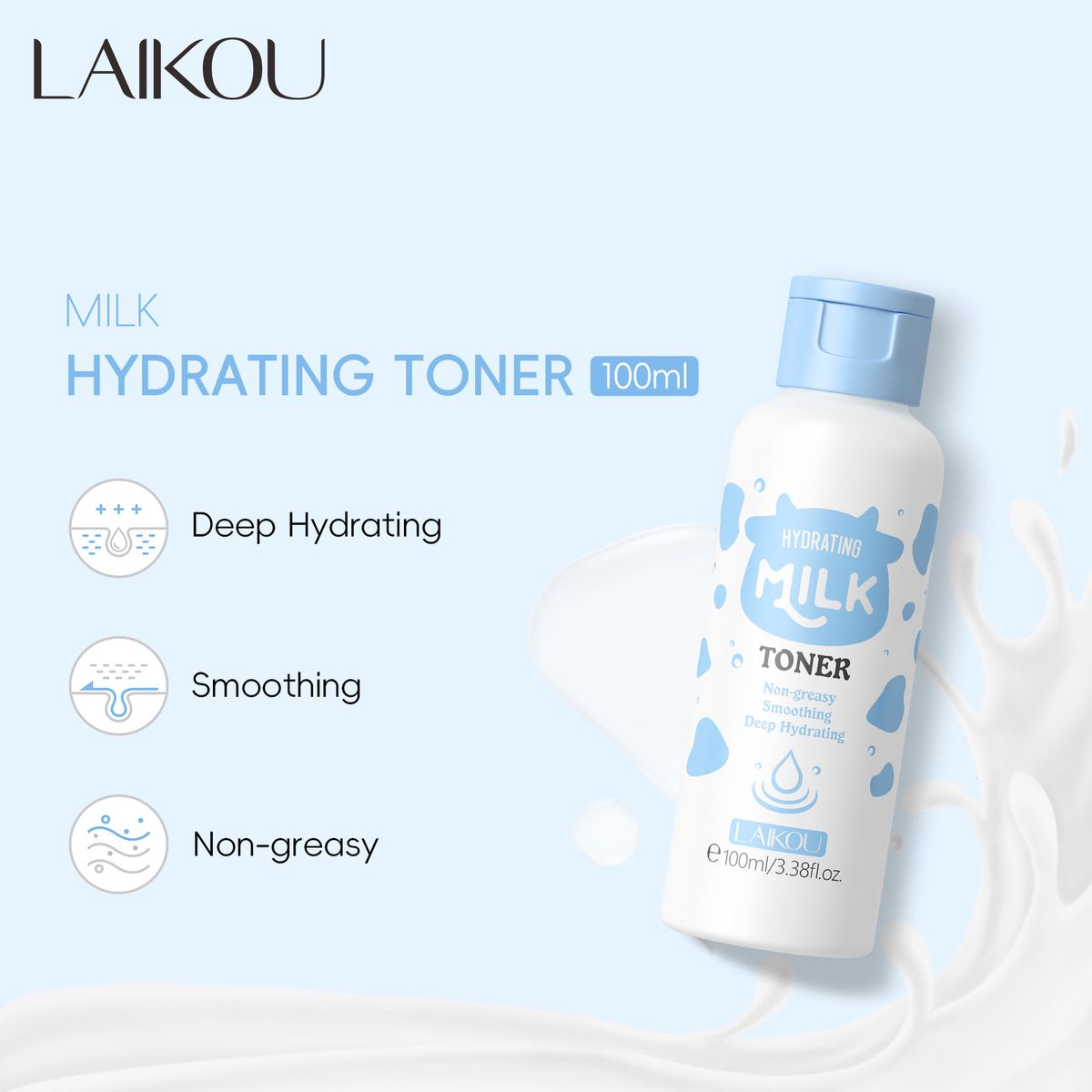 Exfoliantes y tratamientos corporales Tónico de leche 100 ml Hidratante Hidratante Productos para el cuidado de la piel FDA_voghion.com