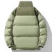 Pamuklu dolgulu erkek 2024 yeni kış kalın sıcak ekmek çiftler için, yüksek kaliteli bol yaka pamuklu ceket_voghion.com