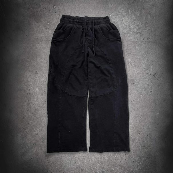 Schwere Vintage-Jogginghose für Herren – Übergroße, abgenutzte Streetwear-Jogginghose mit Retro-Waschung (3 Farben, S-2XL)_voghion.com