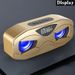 M8 Cool Robot Design Bluetooth Speaker LED Rhythm Flash Wireless Loudspeaker FM Radio Alarm Clock TF Card Support Subwoofer_voghion.com
